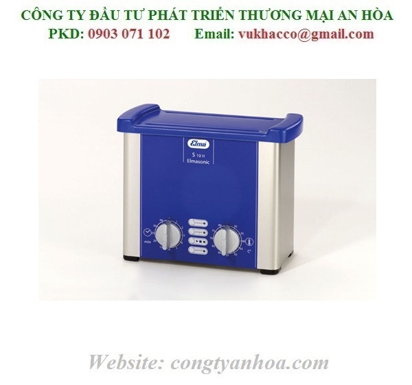 BỂ RỬA SIÊU ÂM GIA NHIỆT ELMA- ĐỨC 0.8 lít, Model: S10H