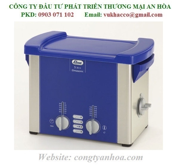 BỂ RỬA SIÊU ÂM GIA NHIỆT ELMA- ĐỨC 2.75 lít, Model: S30H