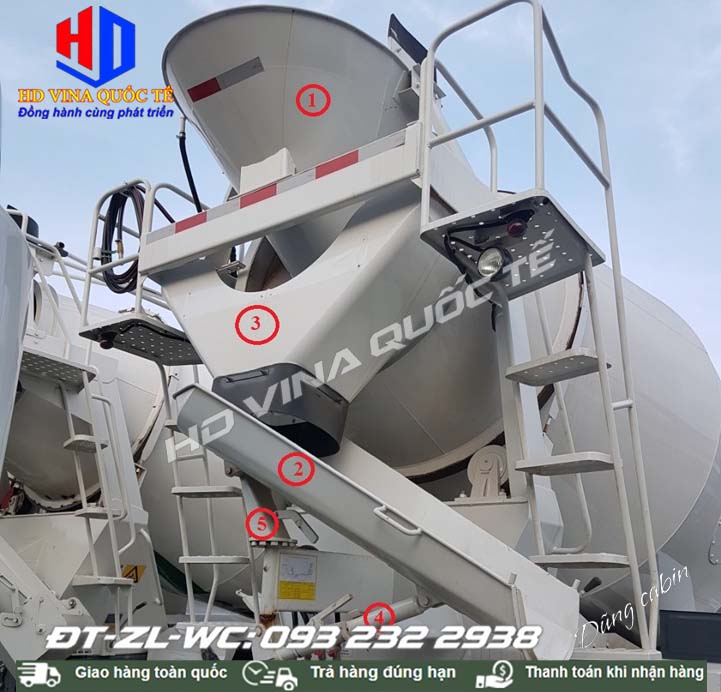Bán phễu hứng nạp xe trộn bê tông - Phễu số 1