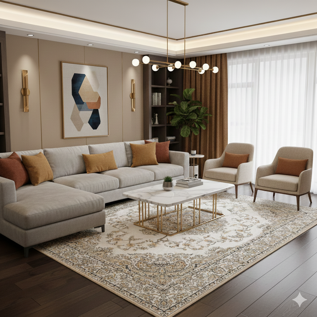 THẢM DỆT CỔ ĐIỂN CAO CẤP- GO-MOUSSE3687B