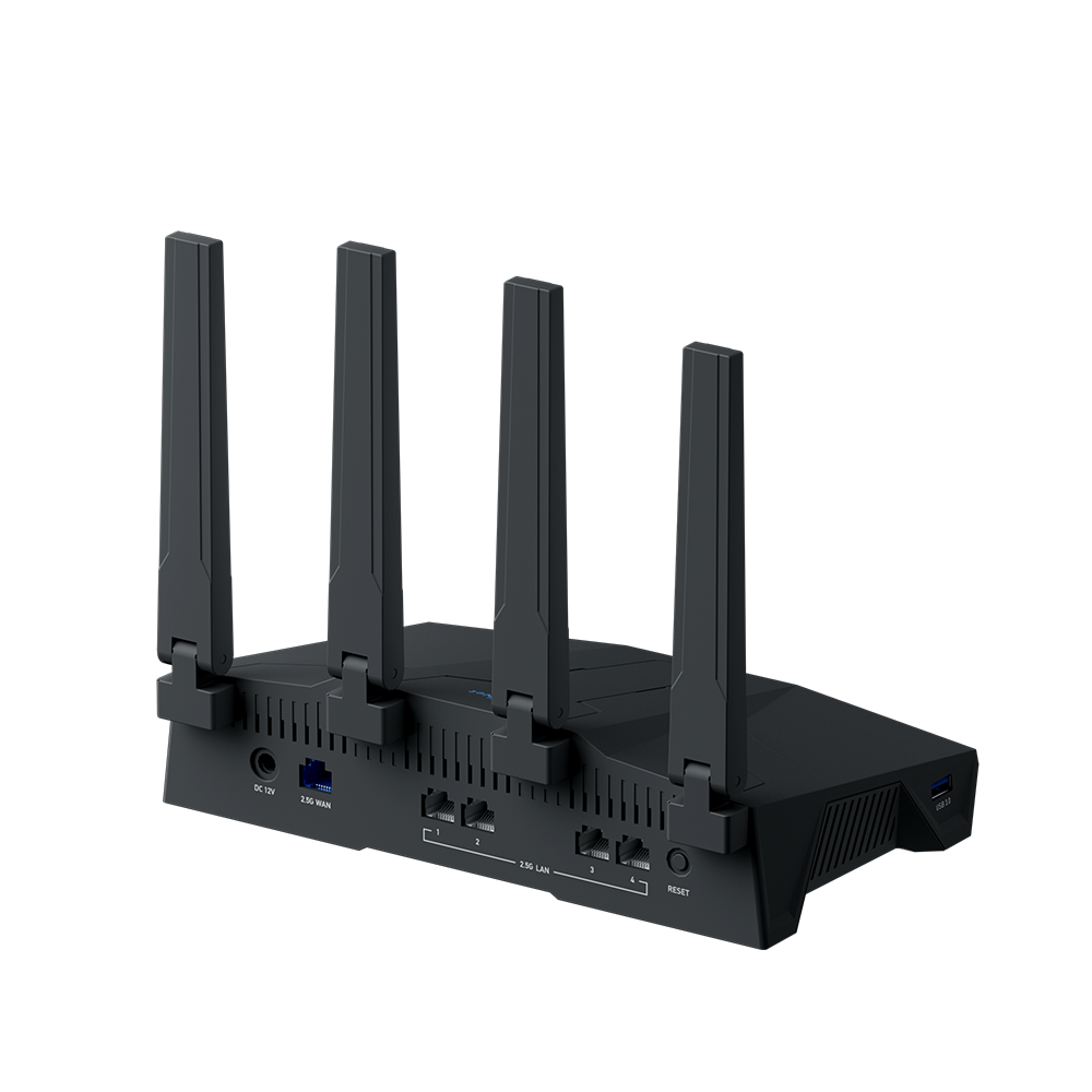 Bộ định tuyến Flint 3e (GL-BE6500) BE6500 Dual-band Wi-Fi 7 VPN Client&Server, OpenWrt, Adguard Home 5X 2.5Gbps Ethernet Ports