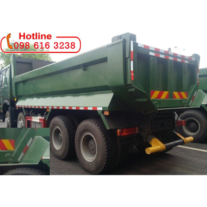 Bán xe ben 4 chân HOWO thùng đúc chữ U, ít nhíp, đít vuông, có be đít thùng - Mẫu thùng 02