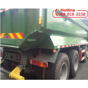 Bán xe ben 4 chân HOWO thùng đúc chữ U, ít nhíp, đít vuông, có be đít thùng - Mẫu thùng 02