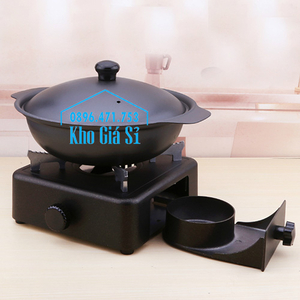 Bếp cồn gang nấu lẩu hình vuông cao cấp