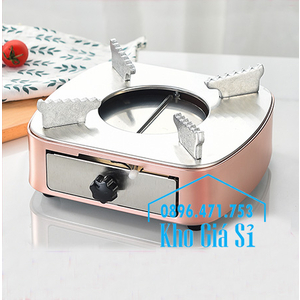 Bếp cồn inox cao cấp màu hồng có ngăn kéo đựng cồn