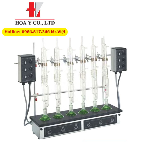 Bếp đun bình cầu đáy bằng 250/300ml 6 chổ 650oC GLAS-COL 100D RJ30024