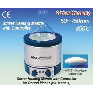 Bếp đun bình cầu đến 450℃ có khuấy từ