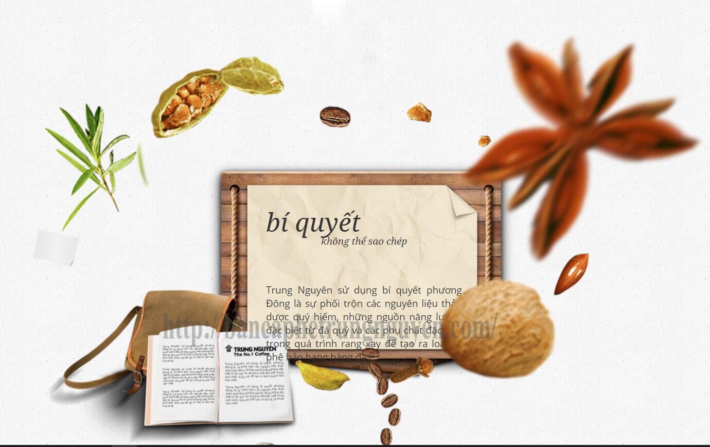 Bí quyết sản xuất cà phê Trung Nguyên