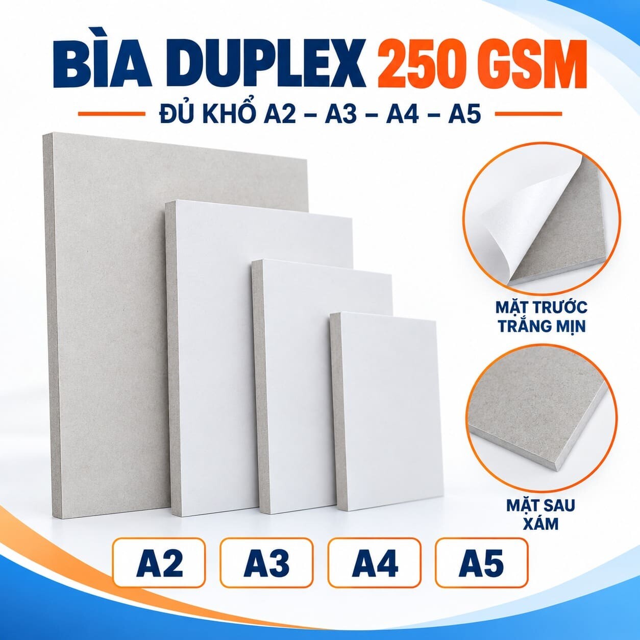 Bìa Duplex A4 - 250 gsm