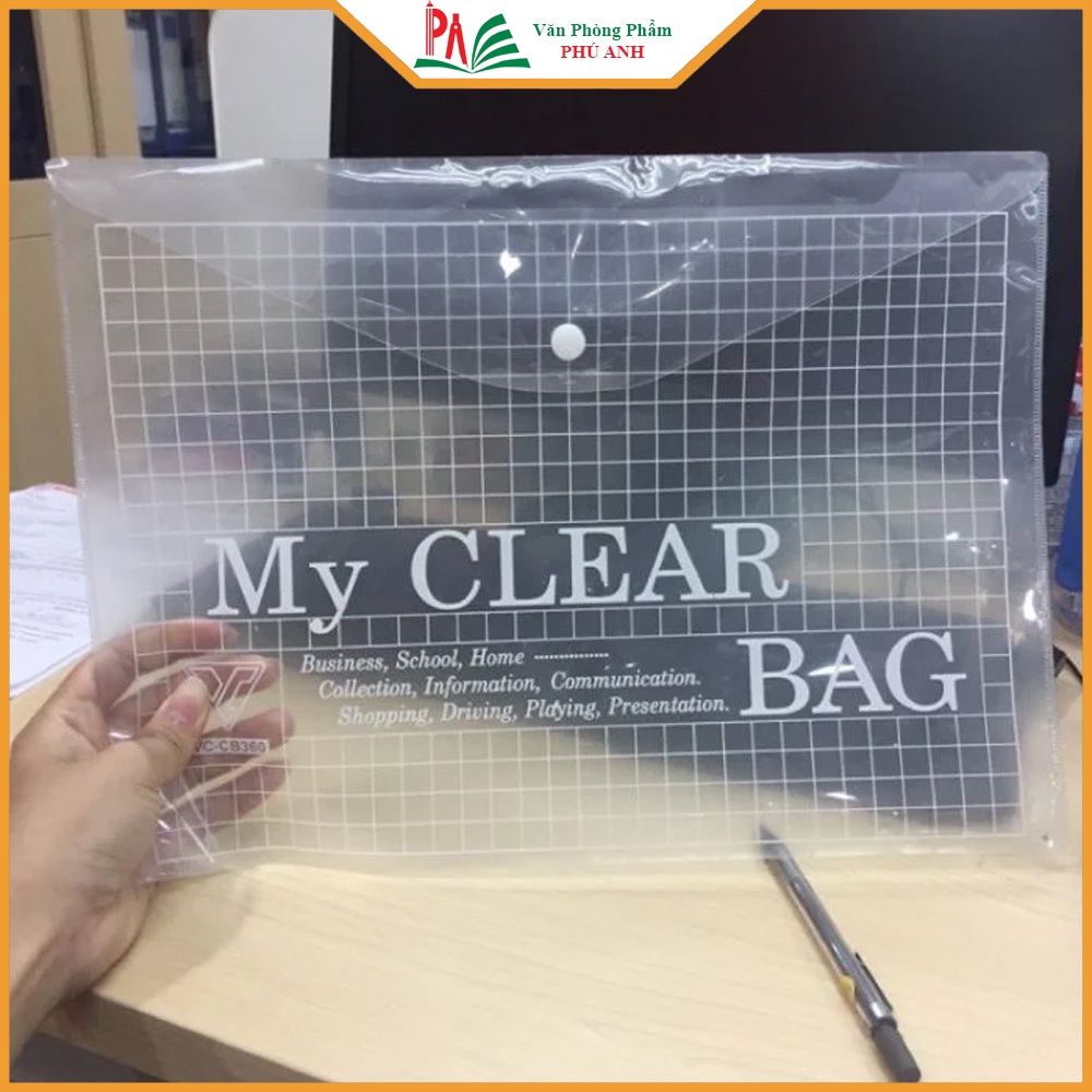 Bìa F4 Clear Nút