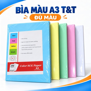 Bìa màu A3 T&T đủ màu