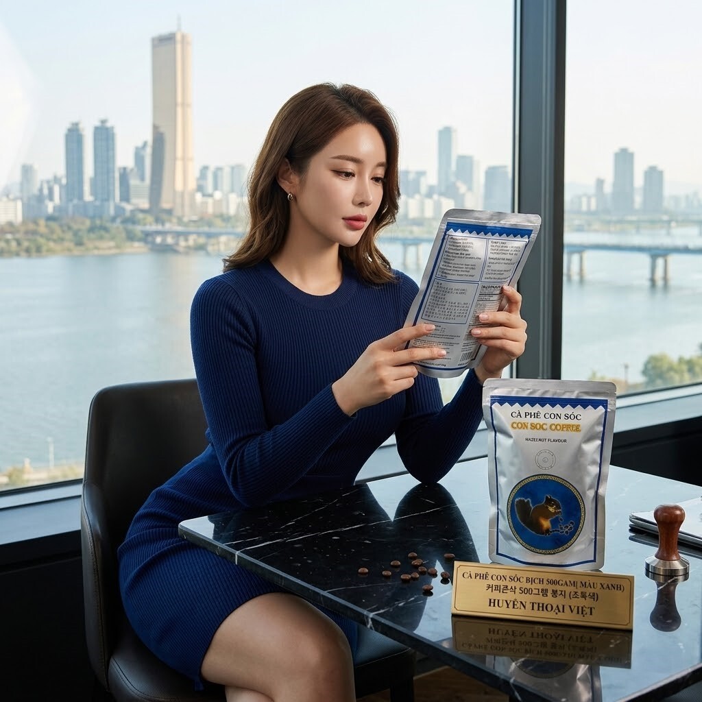 Cà phê Con Sóc bịch Xanh 250gram