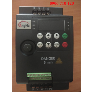 BIẾN TẦN ANYHZ 630, 630S1R5GB, Biến tần ANYHZ 630S1R5GB , 1 pha 220v , 2hp