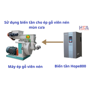 BIẾN TẦN CHO MÁY ÉP VIÊN MÙN CƯA