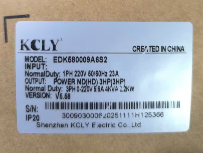 Biến tần EDK580, Biến tần EDK580009A6S2