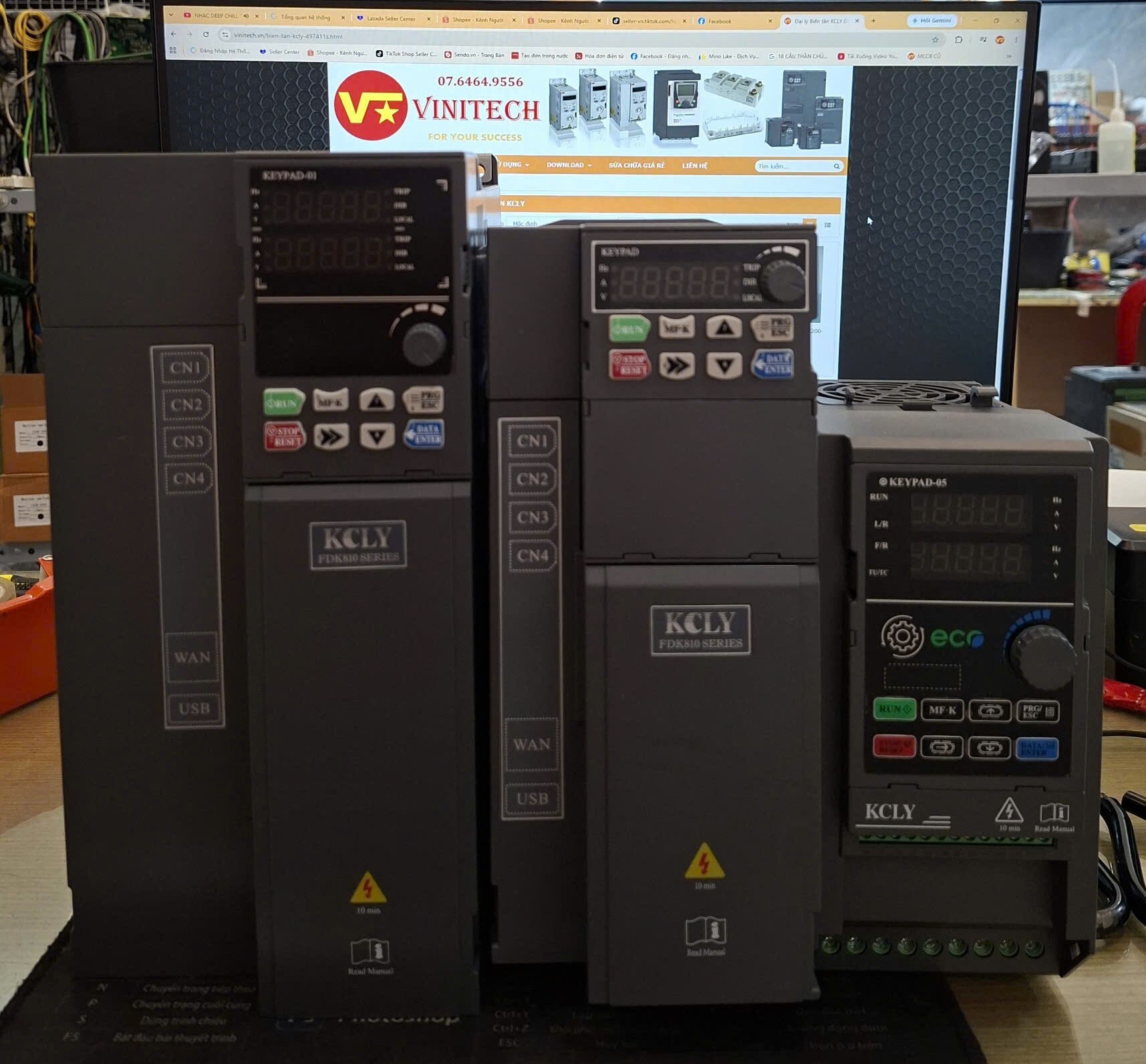 Biến Tần KCLY FDK810 2,2Kw Vào 3 Pha 380V Ra 3 Pha 380V Tải Nặng Đa Năng Nhỏ Gọn Bảo Hành 24 Tháng