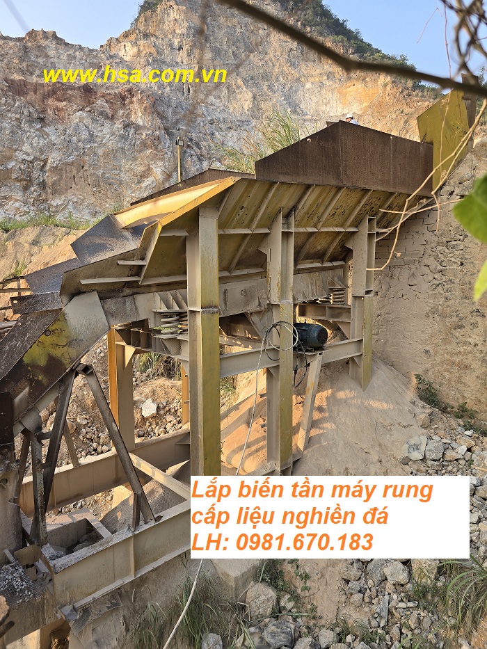 biến tần sàng rung cấp liệu dây chuyền nghiền đá, nghiền quặng