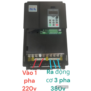 Biến tần vào 1 pha 220v ra 3 pha 380v 1.5kw KOC550-1R5GT3-B , 2HP, 2 ngựa