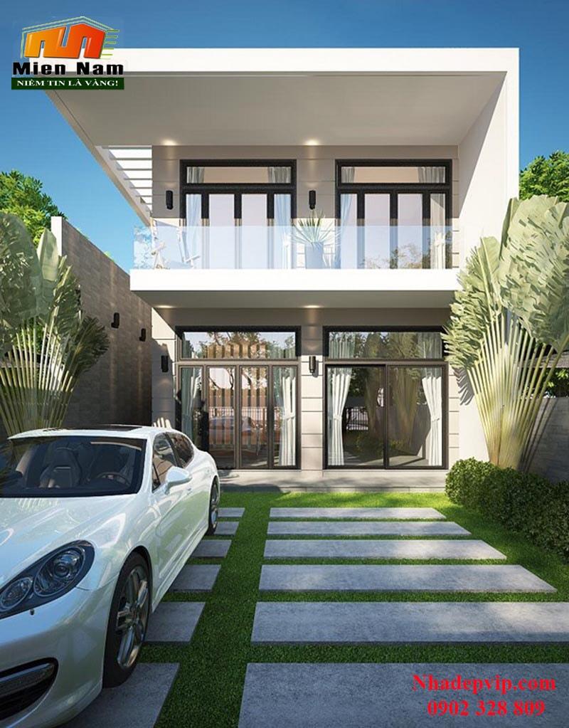 Thi công biệt thự hiện đại 2,5 tầng gia đình anh Thiết chị Mai, Đường Chế Lan Viên, Quận Tân Phú 