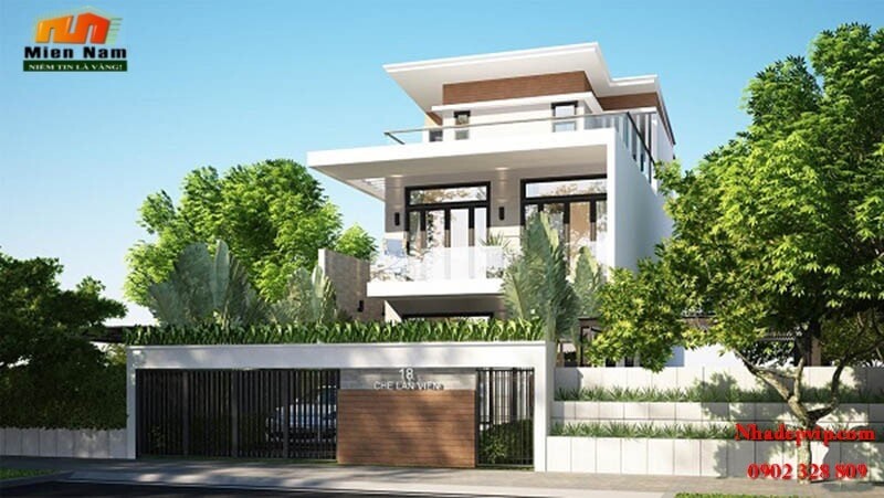 Thi công biệt thự hiện đại 2,5 tầng gia đình anh Thiết chị Mai, Đường Chế Lan Viên, Quận Tân Phú 