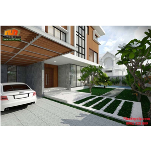 Thi công nhà phố 1 trệt 2 lầu anh Cường chị Hiền Quận 4