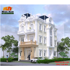 Thi công biệt thự 3 tầng kiểu Pháp gia đình anh Bắc chị Hương Đà Lạt