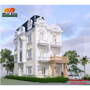 Thi công biệt thự 3 tầng kiểu Pháp gia đình anh Bắc chị Hương Đà Lạt