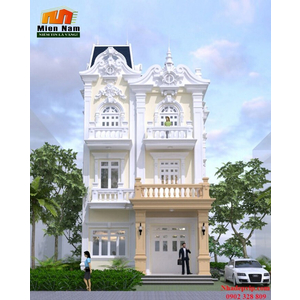 Thi công biệt thự 3 tầng kiểu Pháp gia đình anh Bắc chị Hương Đà Lạt