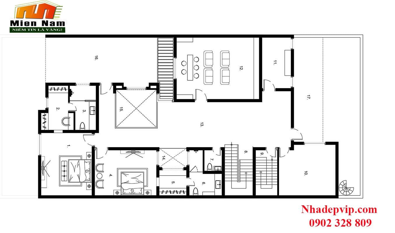 Biệt thự hiện đại gia đình anh Lưu, Bình Chánh 