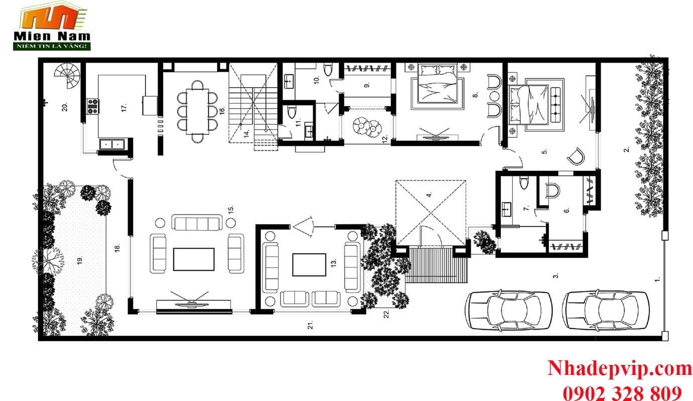 Biệt thự hiện đại gia đình anh Lưu, Bình Chánh 