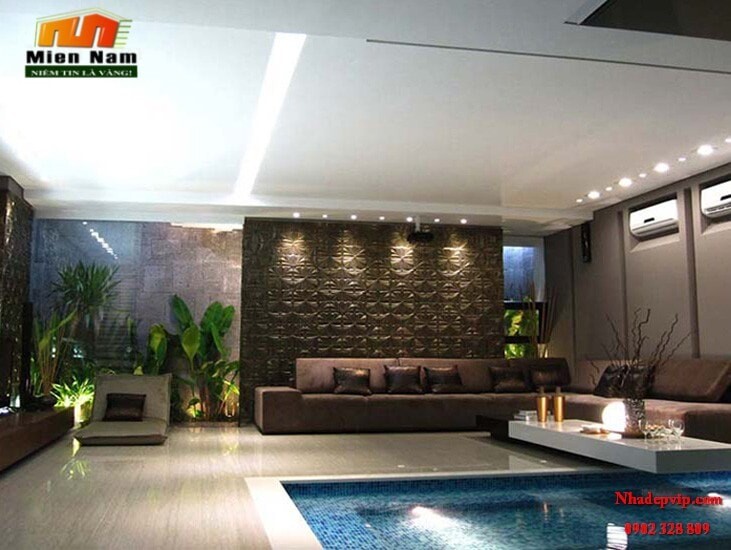 Thi công biệt thự hiện đại đẹp 3 tầng anh Kiệt Quận 6