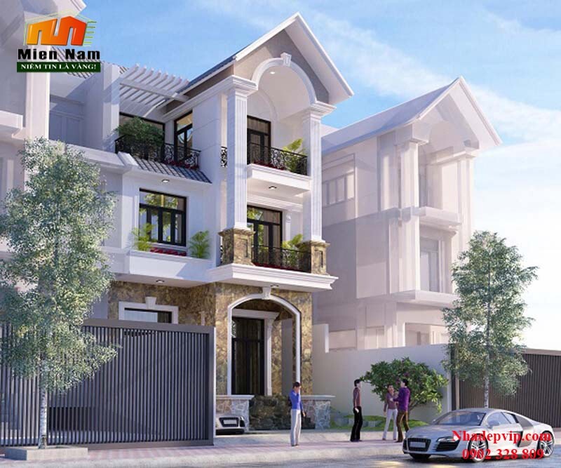 Biệt thự phố một trệt hai lầu gia đình anh Sinh Quận 2 Biệt thự phố một trệt hai lầu gia đình anh Sinh Quận 2