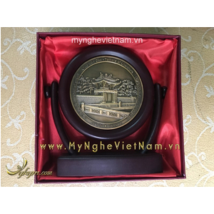 Biểu trưng đĩa xoay mặt khuê văn các quà tặng để bàn