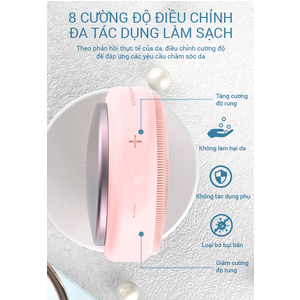 Máy rửa mặt làm sạch sâu và làm ấm Sonic Bimix BM606