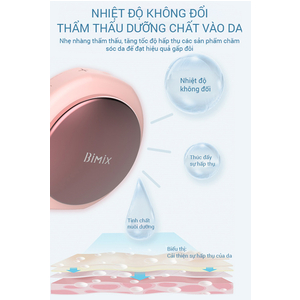 Máy rửa mặt làm sạch sâu và làm ấm Sonic Bimix BM606