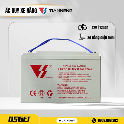 Bình Ắc Quy Khô Xe Nâng 12V 120Ah