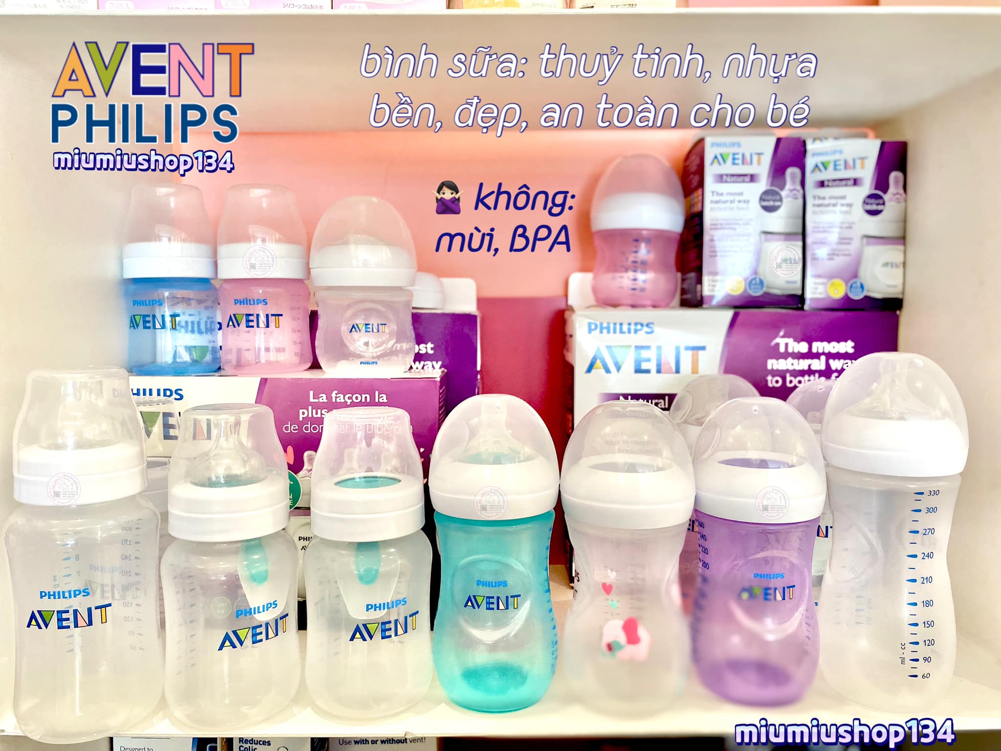 Bình Avent Natural Trắng 260ml