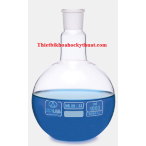 Bình cầu đáy bằng cổ nhám 2000ml - Isolab