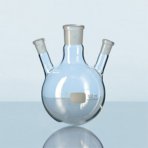 Bình cầu đáy tròn 3 cổ mài loại nghiên - DURAN