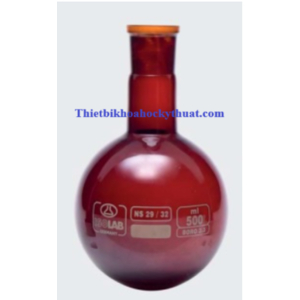 Bình cầu nâu đáy tròn cổ nhám 29/32 - 500ml - Isolab