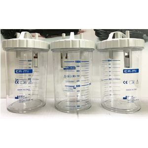 Bình hút dịch 1000ml RE 210001/02 cho máy hút dịch Cami