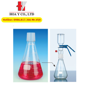 SL.Fla2091 Scilab Bình hứng 2000ml lọc chân không DURAN miệng nhám 40/38 cone