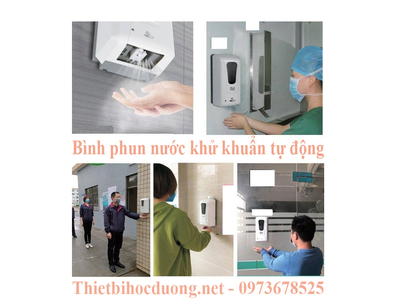 Bình phun, xịt khử khuẩn tự động, Cảm biến phun nước rửa tay không tiếp xúc