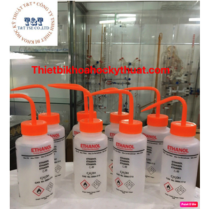 Bình tia nhựa miệng rộng chứa Ethanol LDPE 250 ml