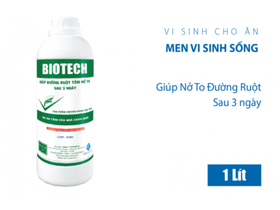 BIOTECH - GIÚP ĐƯỜNG RUỘT TÔM NỞ TO SAU 3 NGÀY
