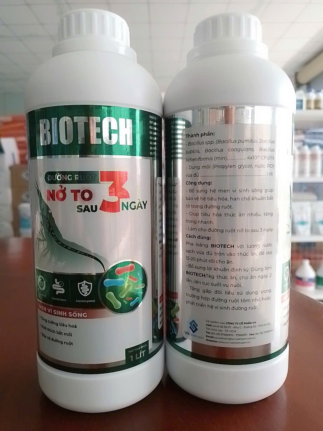 BIOTECH - GIÚP ĐƯỜNG RUỘT TÔM NỞ TO SAU 3 NGÀY