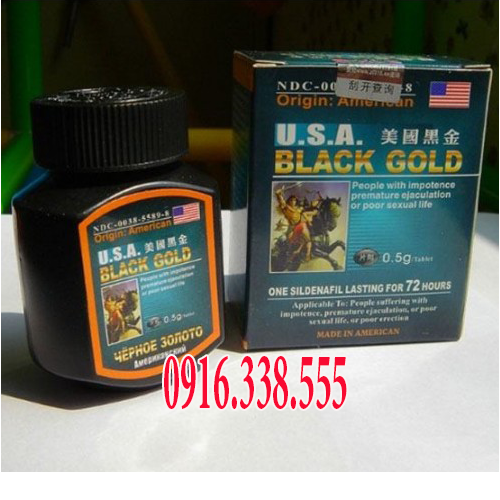 Thuốc Cương dương  Black Gold Usa 500 mg