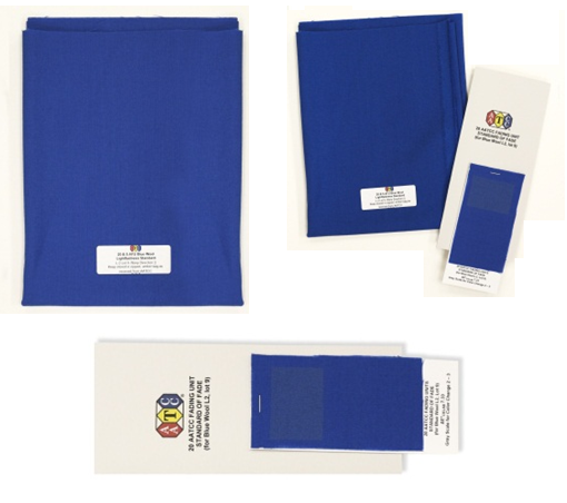 Blue wool lightfastness standard AATCC, Tấm len xanh AATCC L2 Lot 10, AATCC blue wool