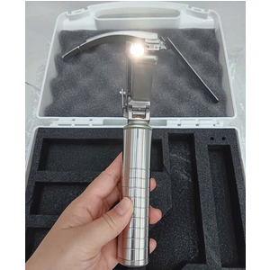 Bộ đặt nội khí quản khó người lớn ánh sáng lạnh Led 2.5V Luxamed (dây dẫn sáng tích hợp, 3 lưỡi khó)