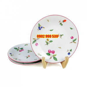 Bộ 3 Dĩa Sứ Hình Trái Cây